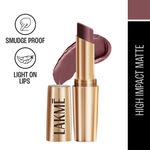 Buy Lakme 9to5 Powerplay Priming Matte Lipstick, Lasts 16hrs, Chocolate Crush, 3.6 gm - Purplle
