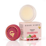 Buy Good Vibes Cranberry Brightening Lip Balm | New & Improved| Ideal for Chapped & Pigmented lips | Brightens lips (5.5 gm) - Purplle