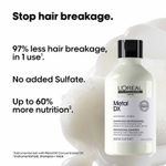 Buy L'Oreal Professionnel Metal DX Anti-Metal Sulfate-Free, Cleansing Cream Shampoo For Hair Breakage 300 ml - Purplle