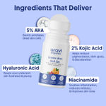 Buy Aravi Organic Under Arm Roll-On with 5% AHA, 2% Kojic Acid & 1% Mandelic Acid | Controls Odour & Brightens Underarms | Fresh Fragrance & Skin Smoothness | For All Skin Types – 50 ml - Purplle