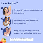 Buy Aravi Organic Under Arm Roll On With 5% AHA, 2% Kojic Acid & 1% Mandelic Acid - Prevents Body Odour and Brightens - Long Lasting Underarm roll on with Fresh Smoothing Fragrance - All Skin Type - 50 ml - Purplle