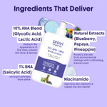 Buy Aravi Organic 10% AHA + 1% BHA Exfoliating Body Lotion For Dry Skin | Strawberry Legs & Bumpy Skin | Brightening with Niacinamide, Ceramide & Shea Butter | 200 ml - Purplle