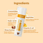 Buy Aravi Organic Lip Glowy Balm With SPF 50 PA+++ & Kojic Acid - Ceramide & Peptide For Lip Brightening - SLS & Paraben Free - 5 gm - Purplle