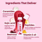 Buy Aravi Organic Beetroot Tinted Lip Balm With SPF 50 PA+++ & Kojic Acid - Ceramide & Peptide For Lip Brightening & Hydrating - SLS & Paraben Free - 5 gm - Purplle