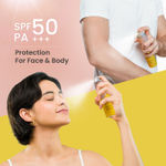 Buy Swiss Beauty Protect Maxx Sunscreen Air Mist | SPF 50 PA+++ | With Niacinamide | UVA+UVB Protection | Even Over Makeup | For Face & Body, 80 ml - Purplle