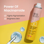 Buy Swiss Beauty Protect Maxx Sunscreen Air Mist | SPF 50 PA+++ | With Niacinamide | UVA+UVB Protection | Even Over Makeup | For Face & Body, 80 ml - Purplle