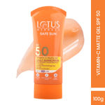 Buy Lotus Herbals Safe Sun Vitamin C Matte Gel Daily Sunscreen | SPF 50 | PA+++ | Paraben Free | Dermatologically Tested | Anti Pollution | Normal / Oily Skin | 100 gm - Purplle