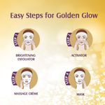 Buy Lotus Herbals Radiant Gold Cellular Glow Facial Kit 4 in 1 | With 24K Gold leaves | For Skin Glow | All Skin Types | 170 gm - Purplle