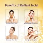Buy Lotus Herbals Radiant Gold Cellular Glow Facial Kit 4 in 1 | With 24K Gold leaves | For Skin Glow | All Skin Types | 170 gm - Purplle