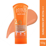 Buy Lotus Herbals Safe Sun 3 In 1 Daily SunscreenA | Matte Look | SPF 40 | PA+++ | For All Skin Types | 50 gm - Purplle