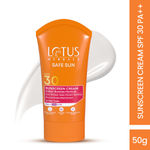 Buy Lotus Herbals Safe Sun Sunscreen Cream - Indian Summer Formula | SPF 30 | PA++ | Non-Greasy | Sweat & Water Resistant | 50 gm - Purplle
