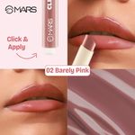Buy MARS Click Stix Gloss Lip Balm (2.0 gm) (02-BARELY PINK) | High Pigmented | Ultra-Glossy Finish | Non-Sticky | Hydration | Enriched with Cocoa Butter - Purplle