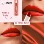 Buy MARS Click Stix Gloss Lip Balm (2.0 gm) (08-TANGO TWIST) | High Pigmented | Ultra-Glossy Finish | Non-Sticky | Hydration | Enriched with Cocoa Butter - Purplle