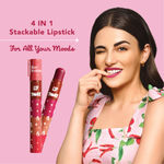 Buy Blue Heaven Get Matte Lip Tower 4-in-1 Stackable Lipstick Combo Set | Moisturizing & Lightweight | Smooth Matte Finish |Intense Color Payoff| Easy to Carry, 6 gm - Purplle