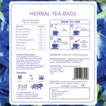 Buy Light Up Beauty Butterfly Pea Flower Tea | Farm Fresh, 100% Natural Herbal Tea | Caffeine-Free | Rich in Antioxidants, Boosts Collagen, Hydrates Skin, No Preservatives (Tea Bag - Pack of 30) - Purplle