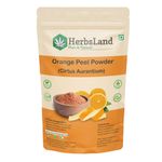 Buy Herbsland 100% Natural Orange Peel Powder - Brightens Skin & Controls Oil Naturally | 100 gm - Purplle