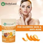 Buy Herbsland 100% Natural Orange Peel Powder - Brightens Skin & Controls Oil Naturally | 100 gm - Purplle