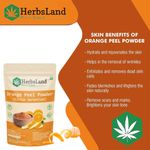Buy Herbsland 100% Natural Orange Peel Powder - Brightens Skin & Controls Oil Naturally | 100 gm - Purplle