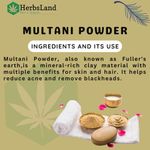 Buy Herbsland Pure Multani Mitti Powder - Deep Cleansing & Oil Control For Radiant Skin | 200 gm - Purplle