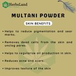 Buy Herbsland Pure Multani Mitti Powder - Deep Cleansing & Oil Control For Radiant Skin | 200 gm - Purplle