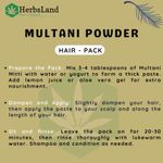 Buy Herbsland Pure Multani Mitti Powder - Deep Cleansing & Oil Control For Radiant Skin | 200 gm - Purplle