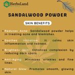 Buy Herbsland Pure Sandalwood Powder - 100% Natural For Glowing Skin & Aromatic Care | 100 gm - Purplle