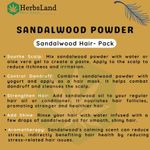 Buy Herbsland Pure Sandalwood Powder - 100% Natural For Glowing Skin & Aromatic Care | 100 gm - Purplle