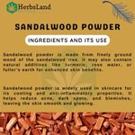 Buy Herbsland Pure Sandalwood Powder - 100% Natural For Glowing Skin & Aromatic Care | 100 gm - Purplle