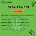 Buy Herbsland Pure Neem Leaf Powder - Natural Remedy For Acne, Dandruff & Skin Detox | 100 gm - Purplle
