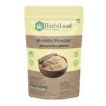 Buy Herbsland Pure Mulethi Powder - Natural Skin Brightening & Detox | Herbal Face Pack | Licorice Extract | 100 gm - Purplle