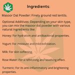 Buy Herbsland Masoor Dal Face Pack Powder - Natural Skin Brightening & Glow | Ayurvedic Face Pack | Red Lentil Powder | 200 gm - Purplle