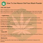 Buy Herbsland Masoor Dal Face Pack Powder - Natural Skin Brightening & Glow | Ayurvedic Face Pack | Red Lentil Powder | 200 gm - Purplle