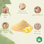Buy Herbsland Lemon Peel Powder - Skin Whitening, Acne Treatment & Deep Cleansing | Vitamin C Face Mask | 100 gm - Purplle