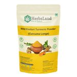 Buy Herbsland Wild Turmeric Powder - Skin Whitening, Anti-Aging & Healing Properties | Natural Remedy For Glowing Skin & Acne Treatment | Ayurvedic Face Pack | Organic Herbal Powder |100 gm - Purplle