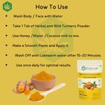 Buy Herbsland Wild Turmeric Powder - Skin Whitening, Anti-Aging & Healing Properties | Natural Remedy For Glowing Skin & Acne Treatment | Ayurvedic Face Pack | Organic Herbal Powder |100 gm - Purplle