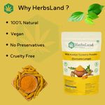 Buy Herbsland Wild Turmeric Powder - Skin Whitening, Anti-Aging & Healing Properties | Natural Remedy For Glowing Skin & Acne Treatment | Ayurvedic Face Pack | Organic Herbal Powder |100 gm - Purplle