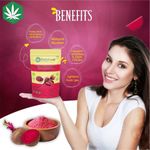 Buy Herbsland Pure Beetroot Powder - Skin Brightening, Detox & Natural Energy Boost | Organic Beetroot Powder |100 gm - Purplle