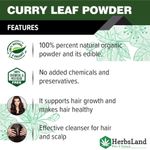 Buy Herbsland Pure Curry Leaf Powder - Natural Remedy For Hair Fall, Dandruff & Skin Brightening |100 gm - Purplle