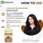 Buy Herbsland Pure Reetha Powder - Natural Remedy For Dandruff, Scalp Care & Shiny Hair | Herbal Hair Cleanser | 100 gm - Purplle