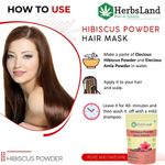 Buy Herbsland Hibiscus Powder - Strengthens Hair Roots, Promotes Growth & Enhances Shine | Organic Herbal Powder | 100 gm - Purplle