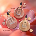 Buy FACES CANADA 3 in 1 Liquid Highlighter – Gold 01, 18 ml | Primer | Highlighter | Strobe Serum | Luminous Finish | Lightweight Formula | Hydrating | Long Lasting Glow | Easily Blendable - Purplle