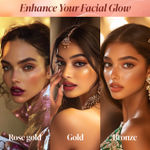 Buy FACES CANADA 3 in 1 Liquid Highlighter – Gold 01, 18 ml | Primer | Highlighter | Strobe Serum | Luminous Finish | Lightweight Formula | Hydrating | Long Lasting Glow | Easily Blendable - Purplle