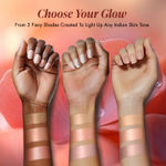 Buy FACES CANADA 3 in 1 Liquid Highlighter – Gold 01, 18 ml | Primer | Highlighter | Strobe Serum | Luminous Finish | Lightweight Formula | Hydrating | Long Lasting Glow | Easily Blendable - Purplle