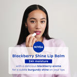Buy Nivea Black Berry Shine Caring Lip Balm (4.8 gm) - Purplle
