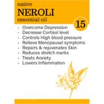 Buy Zesteq Undiluted Organic Neroli Essential Oil (15 ml) | Clinically Tested | Calms Mind, Hydrates Skin, Enhances Radiance | Certified Organic - Purplle