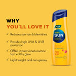 Buy Joy Hello Sun Body Sunscreen Lotion SPF 20 PA++ For Tan Control & Body Moisturization | Lightweight, Zero White Cast & Easy Absorption | For Normal to Oily Skin,(300ml x 2) - Purplle