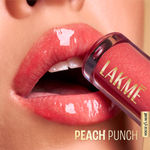 Buy Lakme Glitterati Lip Glaze 202 Peach Punch -  For fuller, hydrated lips with crystal shine - 5 ml - Purplle