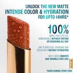 Buy Lakme 9to5 Hya Matte Lipstick With Hyaluronic Acid & Vitamin E, Hydrating, Smudge Proof, Long-lasting Up To 14Hrs, Plum Pitch 3.6 gm - Purplle