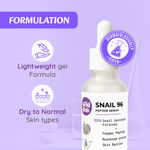 Buy Wild Oak Korean Snail Mucin 96 Peptide Serum | Glass Skin | With 96 Snail Filtrate, 1% Olive Squalane & Peptides | Powerful Skin Barrier | Skin Hydration, Hyper Pigmentation, Anti-Aging & Wrinkles | 30 ml - Purplle