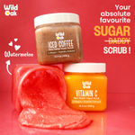 Buy Wild Oak Vitamin C Shea Butter Sugar Scrub | 300 gm | With Collagen, Peptides & Ceramides | Tan Removal & Smooth Skin | Removes Dead Skin | Ultra Hydrating, Exfoliating & Moisturising Sugar Body Scrub - Purplle